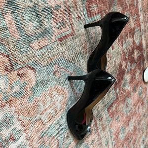Kate spade black patent leather heels